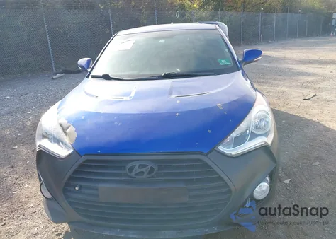 2013 Hyundai Veloster Turbo W/Black z USA, uszkodzony, nr VIN KMHTC6AE4DU173063